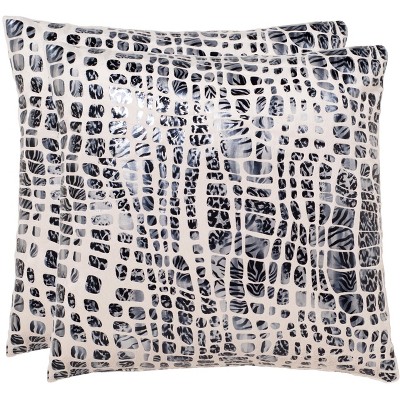 Cleo Pillow (Set of 2) - Grey Moon - 20" X 20"  - Safavieh