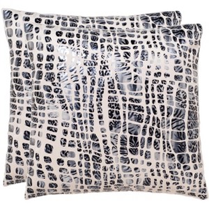 Cleo Pillow (Set of 2) - Grey Moon - 20" X 20" - Safavieh - 1 of 1