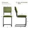 Dovelina Velvet Upholstered Modern Dining Chair Set of 2 - 3 of 4