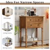 NicBex Simple Narrow Console Table,Small Entryway Table with 3 Storage Drawers & Bottom Shelf,Sofa Table for Living Room,Behind Couch, Hallway - 4 of 4