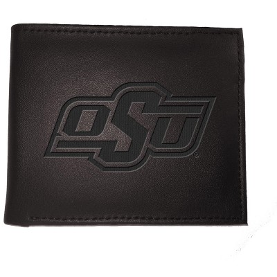 Evergreen NCAA Oklahoma State Cowboys Black Leather Bifold Wallet Officially Licensed with Gift Box