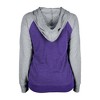 MLB Colorado Rockies Women's Lightweight Bi-Blend Hooded Sweatshirt - 2 of 4