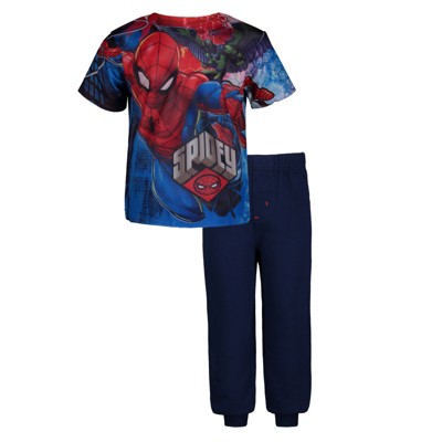 Marvel Spider-Man Baby Graphic T-Shirt French Terry Pants Infant