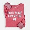 Simply Sage Market Gravy On Me Lightweight Garment Dyed Sweatshirt - 2 of 4