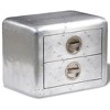 vidaXL Console Table Silver Wooden frame with aluminum paneling Medium - 2 of 4