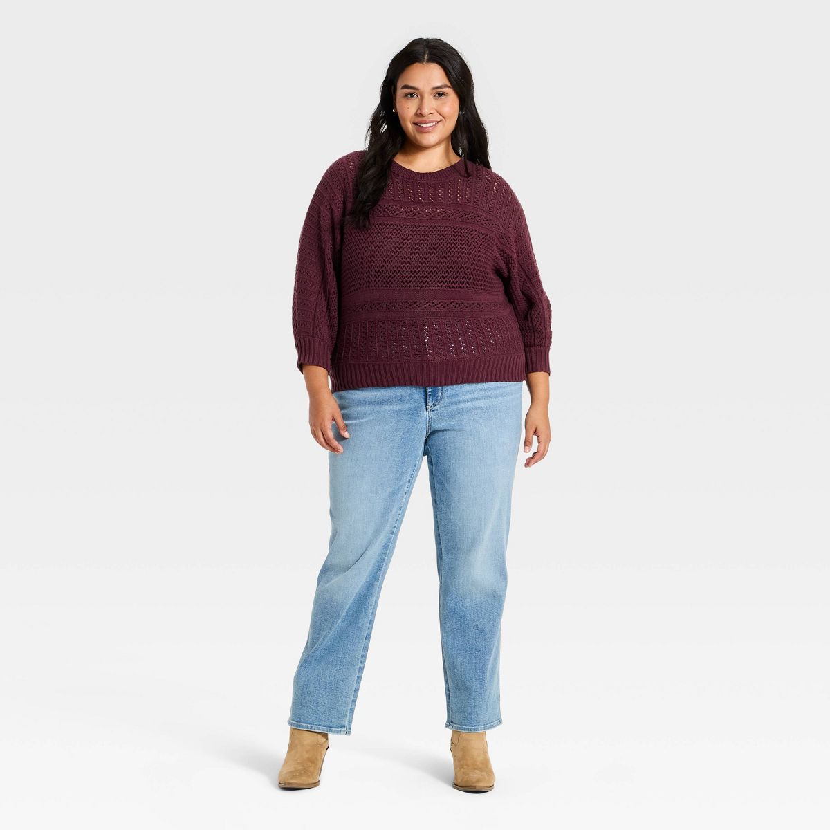 Women's Dolman Crewneck Pullover Sweater - Universal Thread™ - thumbnail 6