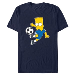 Men's The Simpsons Bart Soccer Pro T-Shirt - 1 of 4