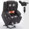 NicBex Chenille Lift Recliner Chair for Elderly,Massage Chairs with Vibration Massage and Lumbar Heating,Modern Reclining Chairs for Living Room - 2 of 4