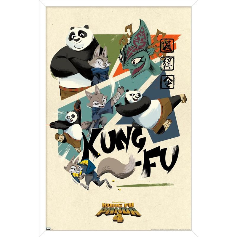Trends International Kung Fu Panda 4 - Kung-Fu Framed Wall Poster Prints, 1 of 7