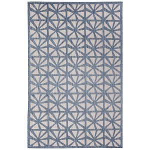 Liora Manne Carmel  Indoor/Outdoor Rug  Navy.. - 1 of 4