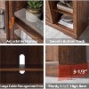 SinCiDo TV Stand for 75 Inch TV with Sliding Barn Door, Farmhouse Entertainment Center Rustic Wood Media Console Cabinet - 4 of 4