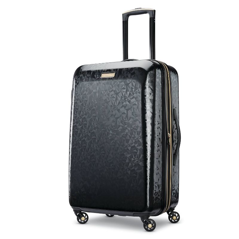 American Tourister Belle Voyage Hardside Medium Checked Spinner Suitcase - Black, 1 of 8