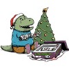 Junior's Design By Humans T-rex Christmas Gift By pigboom T-Shirt - 2 of 3