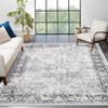 Washable Vintage Rug Non Slip Low Pile Rug Soft Throw Floor Cover Floral Foldable Indoor Carpet for Living Room Bedroom Playroom Nursery - 2 of 4