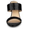 Allegra K Women's Open Toe Stiletto Heel Slide Sandals - 3 of 4
