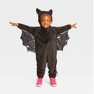Toddler/Kids' Adaptive Halloween Costume Jumpsuit Bat - Hyde and EEK! Boutique™ - 1 of 4