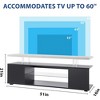 TV Stand for 65 Inch TV LED Gaming Entertainment Center Media Storage Console Table with Large Side Cabinet - 3 of 4
