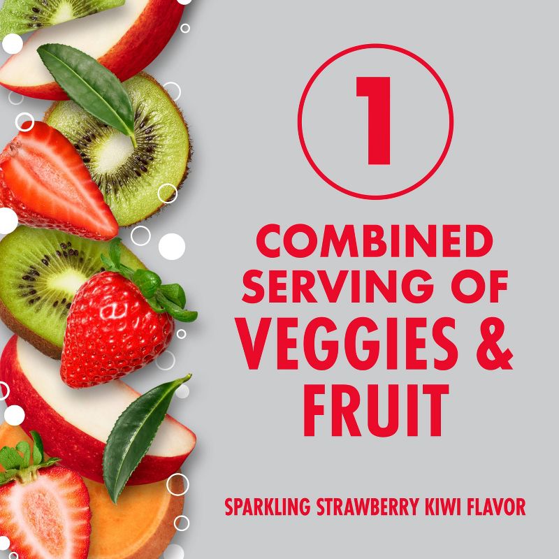 V8 Sparkling +Energy Strawberry Kiwi Juice Drink - 4pk/11.5 fl oz Cans, 5 of 9