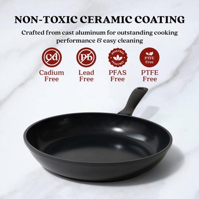 Alva Energy 9.5" Black Aluminum Nonstick Frying Pan