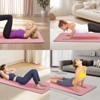 VisioGear Yoga Mat, Exercise Yoga Mat with Non-Slip Design, Multi-Purpose Workout Mat for Women, Pink, 72"*24"*0.2" - 4 of 4