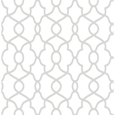 NuWallpaper Clearly Cool Peel and Stick Wallpaper Silver: Self-Adhesive Vinyl, Smooth Finish, 28.2 Sq Ft Coverage, 20.5" Width