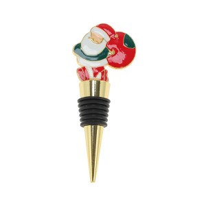 Unique Bargains Santa with Sack Bottle Stopper Zinc Alloy PTR 1 Pc - 1 of 3