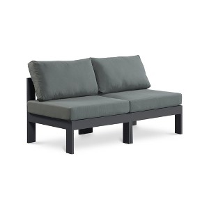 Meridian Furniture,Nizuc Water Resistant Fabric Outdoor Patio Modular Sofa - 1 of 4