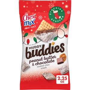 Chex Mix Holiday Peanut Butter & Chocolate Muddy Buddies - 2.25oz - 1 of 4