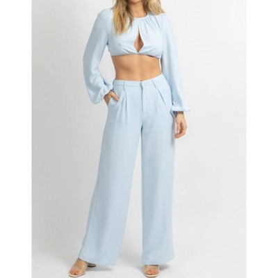 Women's OPEN FRONT PANT SET - MNI Los Angeles