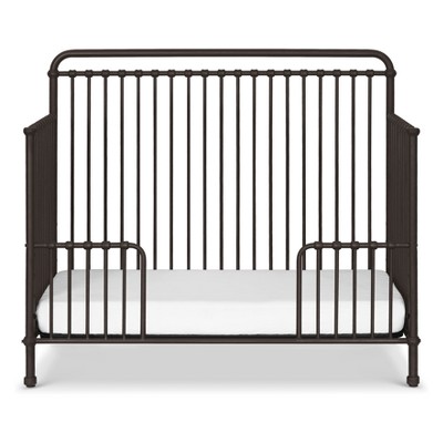 Vintage Iron Black Convertible Toddler Crib