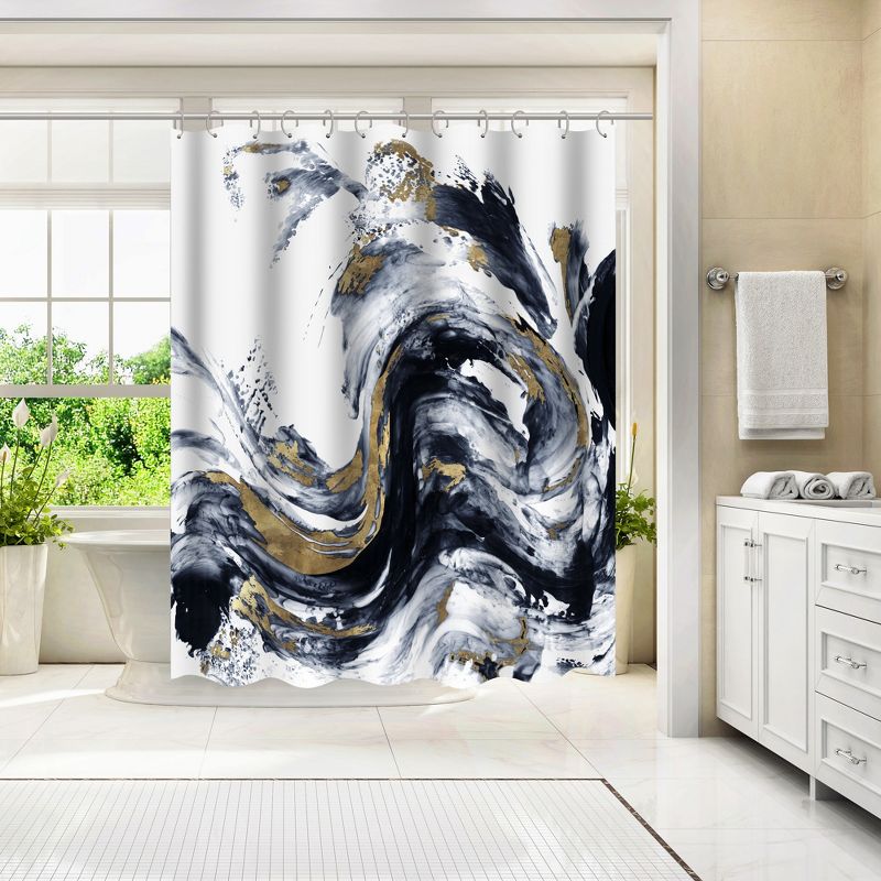 Americanflat 71" x 74" Shower Curtain Style 3 by PI Creative Art - Available in Variety of Styles, 3 of 7