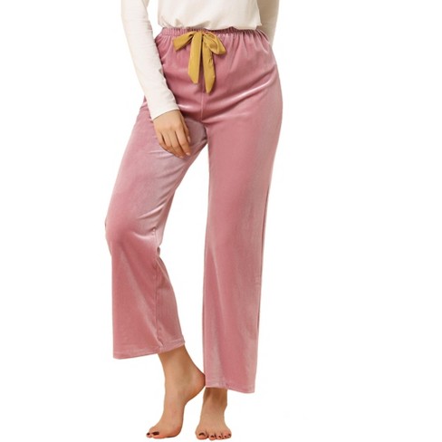 Women's Velvet Lounge Pajama Pants With Slit - Colsie™ : Target