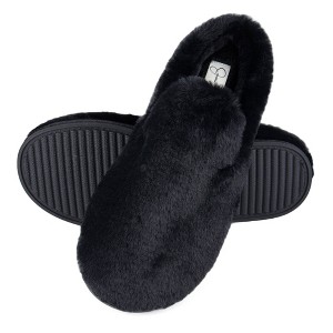 Jessica Simpson Womens Plush Smoking Slipper With Memory Foam - 1 of 4