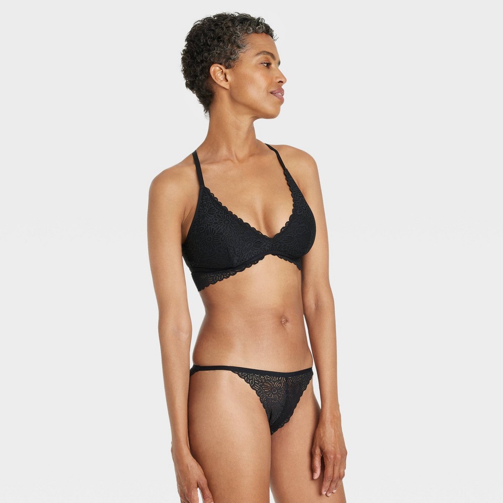 Women's Lace Cheeky Underwear - Auden™ Black L