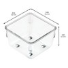 iDesign Drawer Organizer Bins - Set of 6 - Clear - 4 of 4