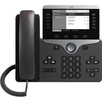 Cisco 8811 IP Phone - Wall Mountable, Desktop - Charcoal - VoIP - Caller ID - SpeakerphoneUser Connect License, Unified Communications Manager