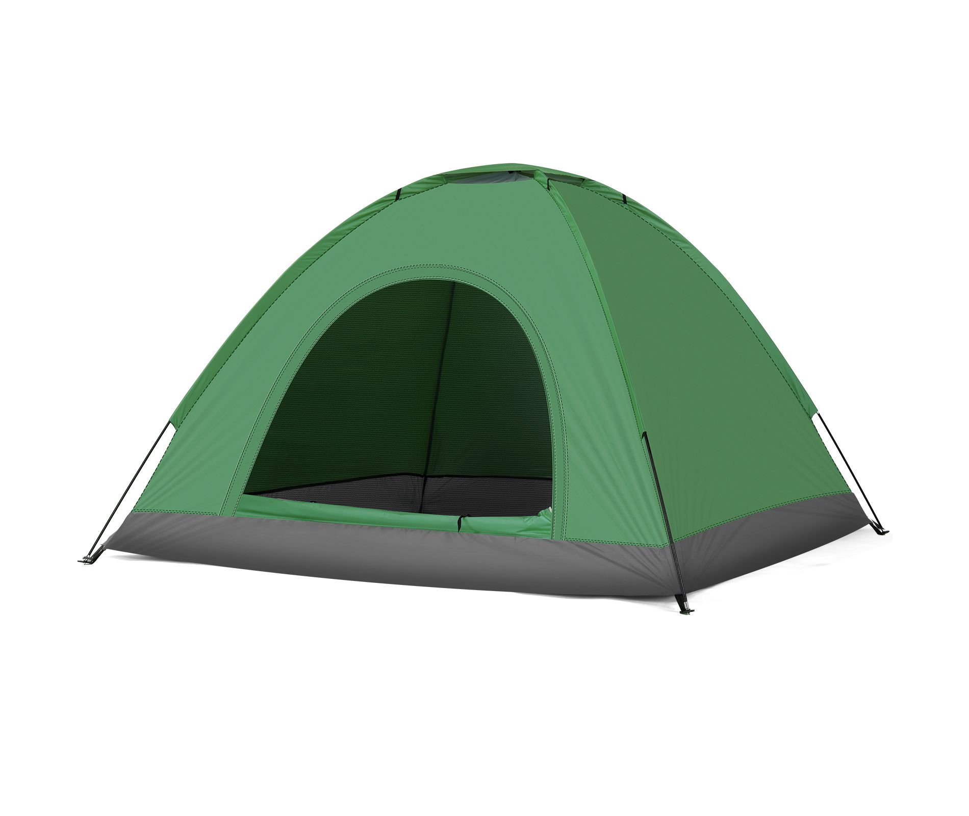 3-4 Person Camping Tent with Carry Bag, Waterproof Dome Tent for Outdoor Camping, Hiking, Fishing & Backyard Use, Green