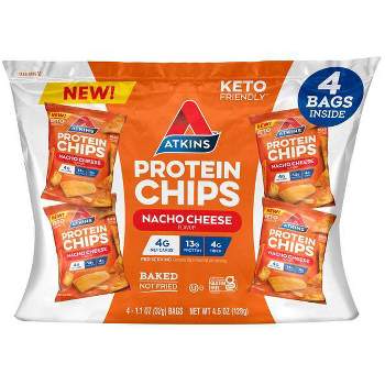 Atkins Nacho Cheese Protein Chips : Target