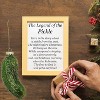 4E’s Novelty Blown Glass Pickle Ornament for Christmas Tree - 1 Pc Sparkly Pre-Strung 4” Christmas Pickle Ornament, Ideal Christmas Pickle Decor - 3 of 4