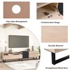 TV Stand Entertainment Center With Cabinets Drawers Open Shelves 2 U-shaped Legs Easy Assembly TV Cabinet For TVs Up To 80” - 4 of 4