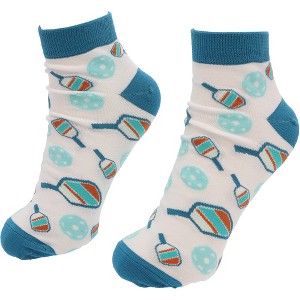 Pavilion Gift Company - Pickleball - Adult Ankle Socks - Socks - 1 of 4