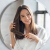Unique Bargains Nylon Bristle Round Curling Hair Ruled Comb Brown 1 Pc - 2 of 4