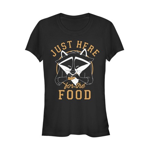 Juniors Womens Pocahontas Meeko Here For Food T-Shirt - image 1 of 3