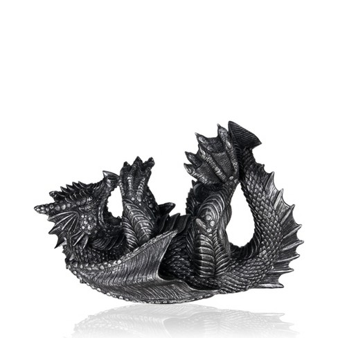 True Dragon Wine Bottle Holder | Fantasy Tabletop Statue, Gothic Wine ...