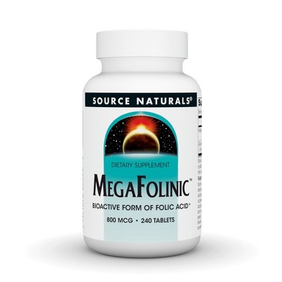 MegaFolinic 800 mcg by Source Naturals, Inc.  -  240 Tablet