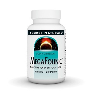 MegaFolinic 800 mcg by Source Naturals, Inc.  -  240 Tablet - 1 of 3