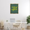 Stupell Industries Minimal Out Of Office Black Framed Floater Canvas Wall Art - 2 of 4