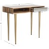 Leni Desk - DSK9003 - Natural/Brass - Safavieh - 3 of 4