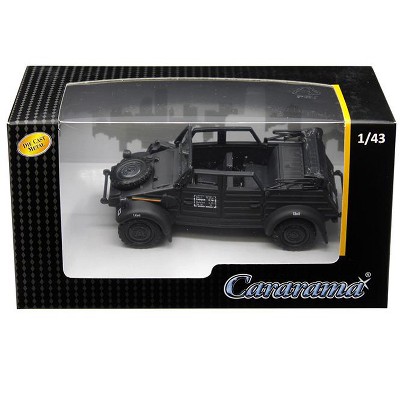 Volkswagen Kubelwagen Convertible K Type 82 Black 1/43 Diecast Model Car by Cararama