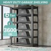 Munora 82"H x 48"W x 18"D 6-Tier Garage Storage Rack - 3000 lb Capacity Heavy Duty Steel Shelving Unit, Adjustable Industrial Shelves, Black - 4 of 4